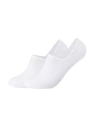CAMANO | Füsslinge 2er Pkg COMFORT INVISIBLE white | 